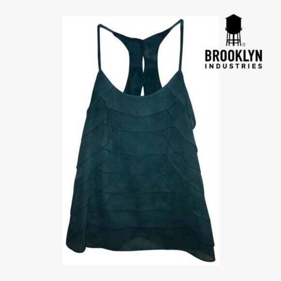 Brooklyn Industries Women's‎ Scalloped Layered Spaghetti Strap Cami - Picture 2 of 8
